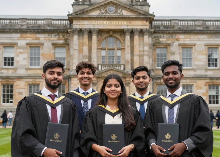 An advisor consulting a family about study options in Ireland.