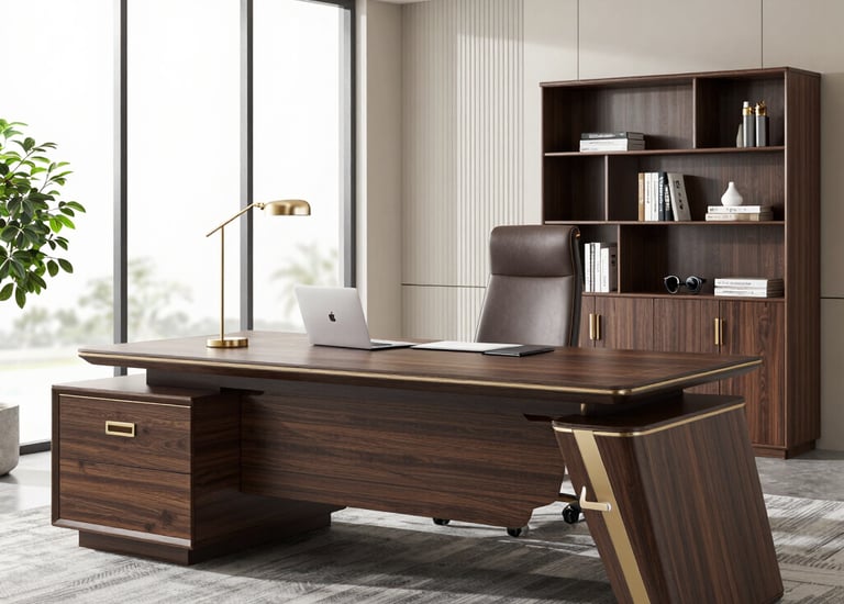 Luxurious closet with thoughtfully designed storage solutions.