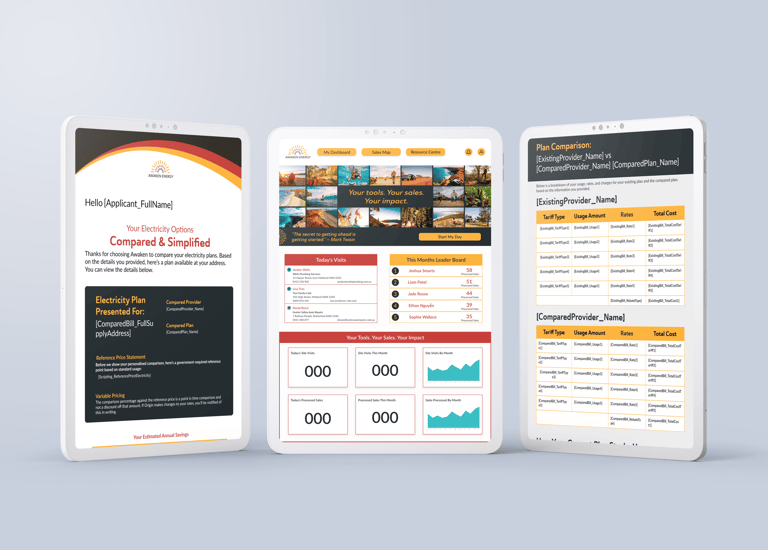 Awaken Energy App Design