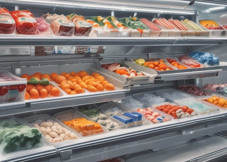 Muebles de positivo en un supermercado