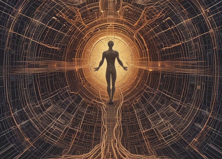 Hands gently holding a glowing orb representing non-local intelligence.