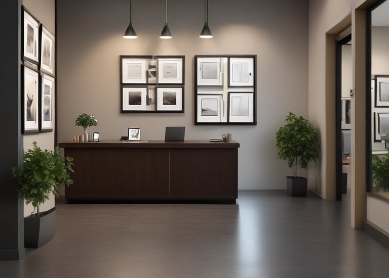 Close-up of a customer scanning a QR code on a LynxReview plaque using a smartphone