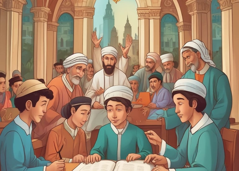 Community members participating in an interfaith dialogue event outdoors.