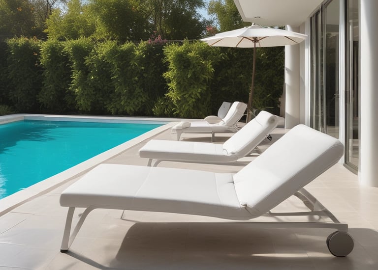 A serene outdoor space in Bali after a cleaning service.