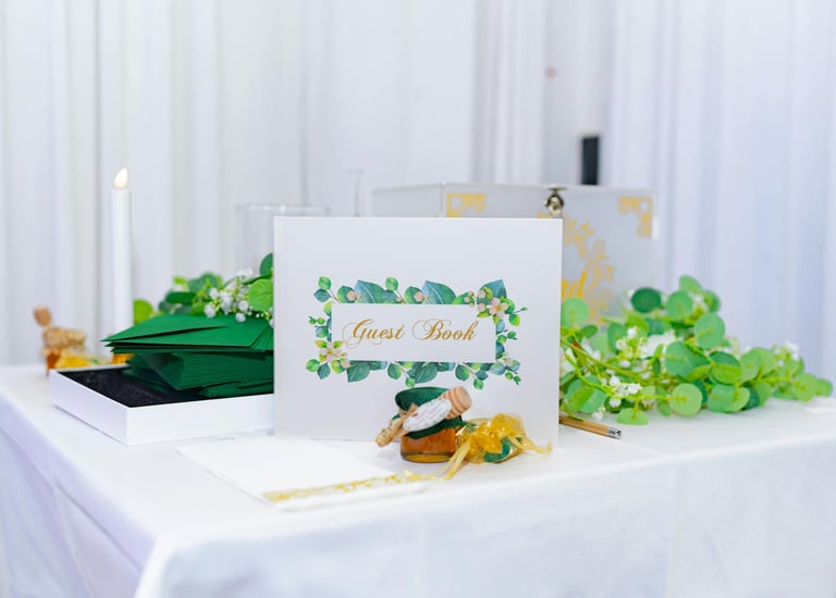 alcancia para boda y tarjetas