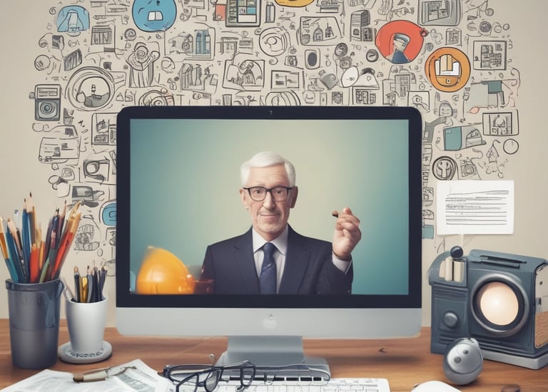 A team collaborating around a table with project notes and laptops, illustrating strategic planning.