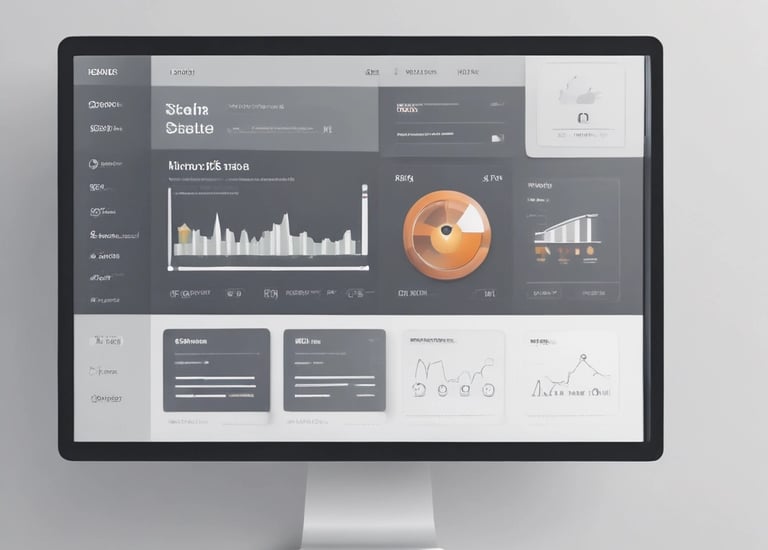 Maintenance dashboard showing streamlined updates and performance metrics.