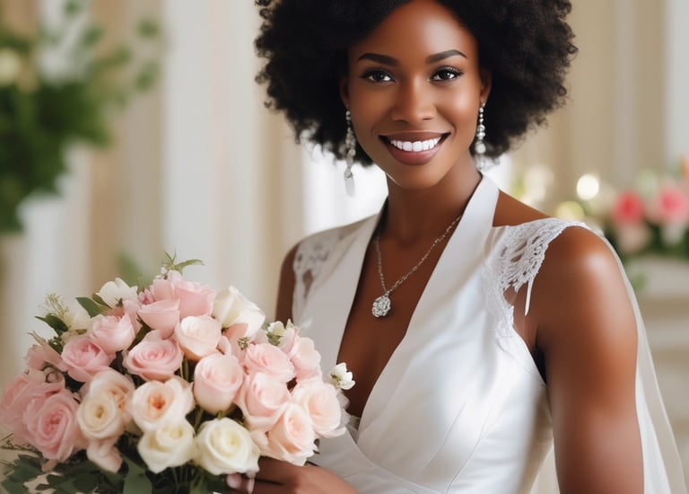 A volunteer organizing flyers and posters on a table indoors.