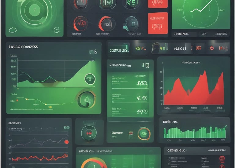 Close-up of a custom software interface designed for business automation.