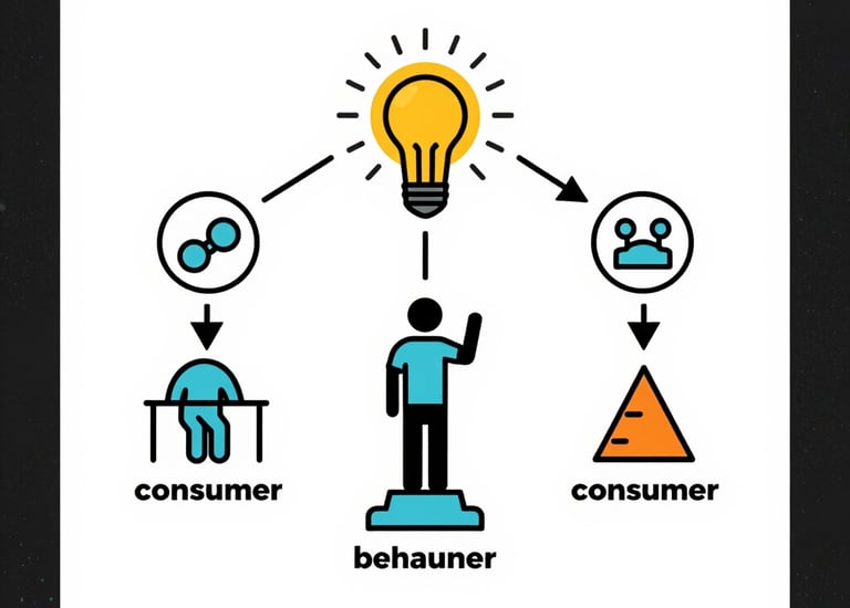 Close-up of hands typing on a laptop with research notes nearby
