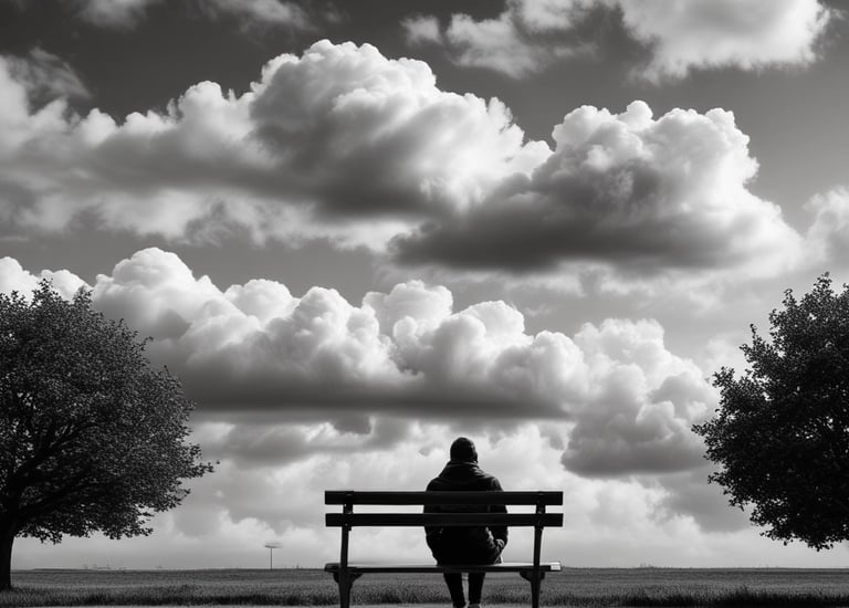 Abstract black and grey artwork inspired by urban textures.