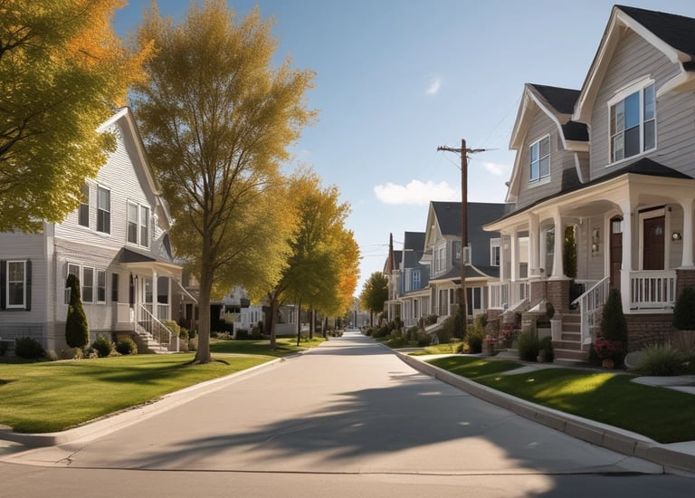 A happy family receiving keys to their new home.