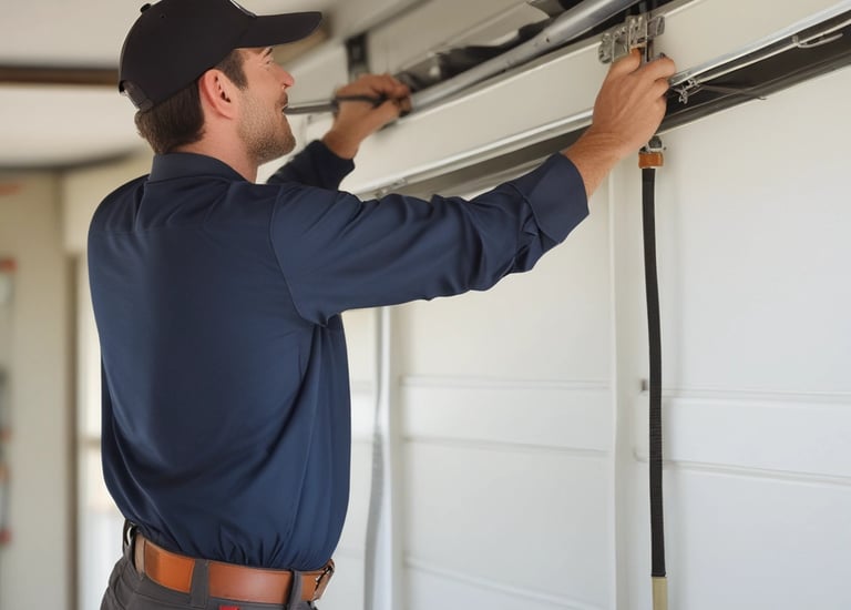 A smiling technician handing keys to a happy homeowner.