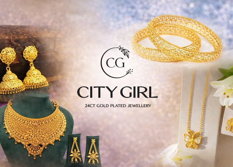 City Girl Jewellery - Best imitation Jwellery - 18 Carat Gold Plated - Bridal Wear