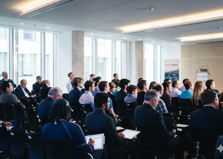 Conférence professionnelle IT MatchEvent pour maximiser le taux de participation aux séminaires