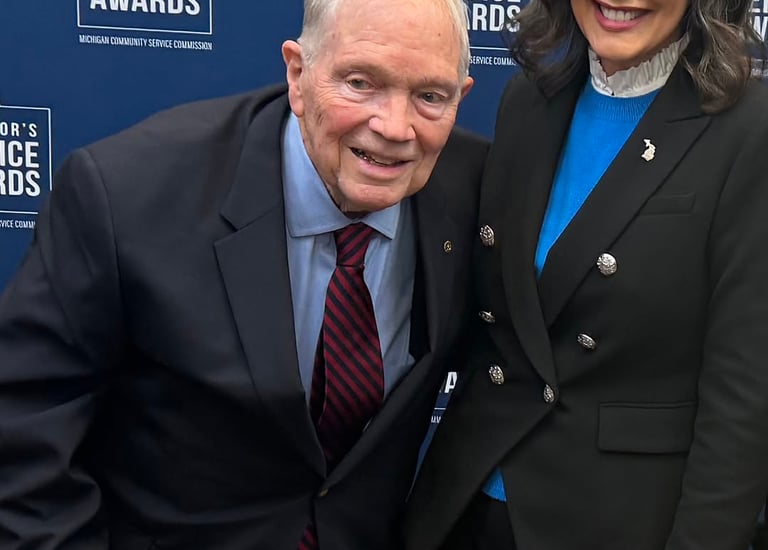 Bob Copping with Michigan Governor Gretchen Whitmer