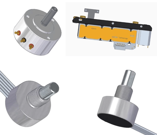 a series of four different types of electronic devices