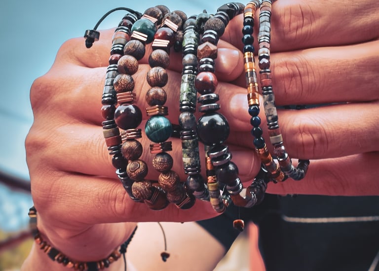 pulseras de piedras naturales