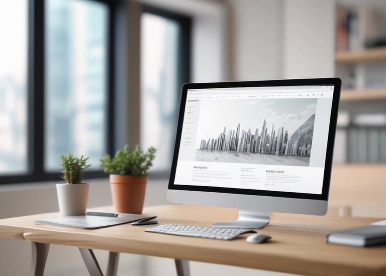 A close-up view of colorful HTML and CSS code displayed on a computer screen. The lines of code are predominantly highlighted in shades of blue, red, orange, and yellow on a dark background, indicating syntax highlighting for readability.