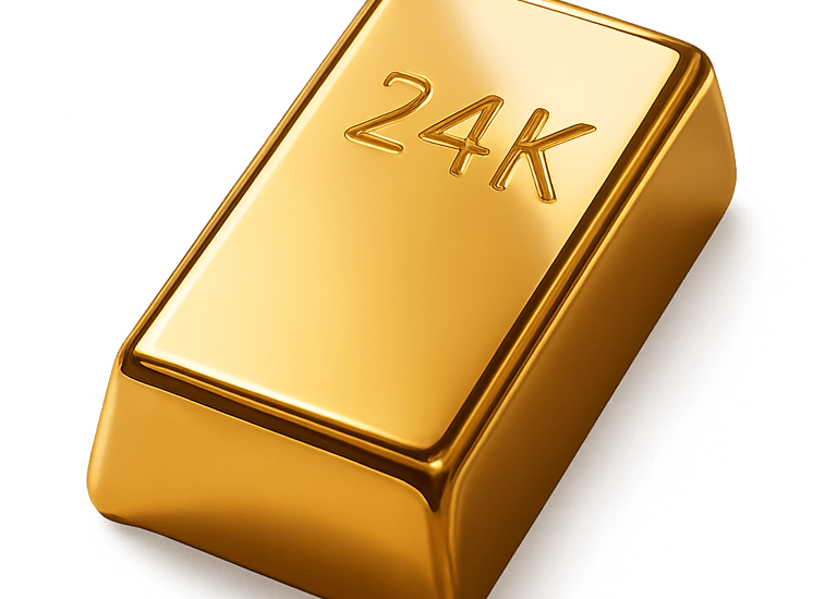 a gold barcoden of 24kg of 24kg of 24k