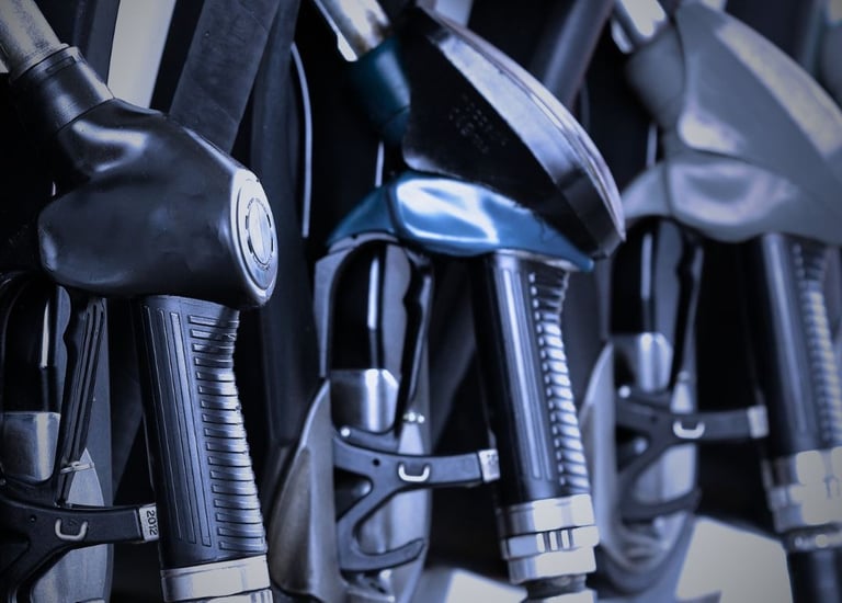 "Gas station fuel pump nozzles and dispensers for gasoline and diesel"