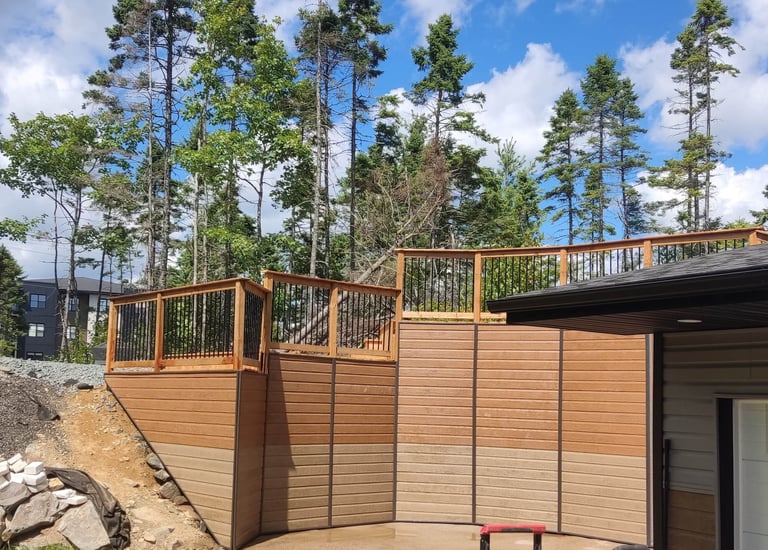 elevated balcony and support structure