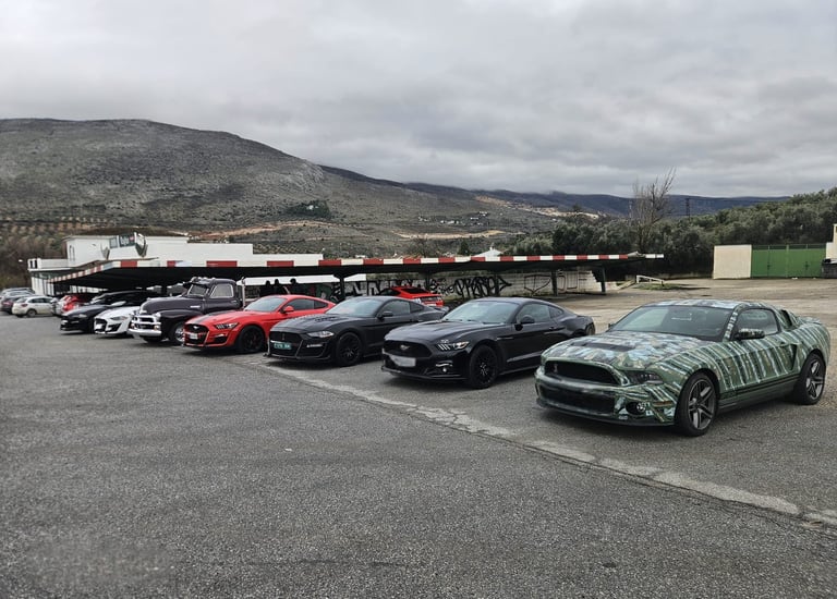 Ruta de coches americanos con Club american cars españa Granada