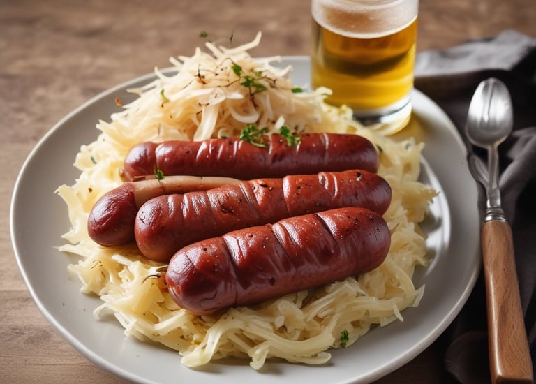 A group of friends enjoying a festival under colorful lights.