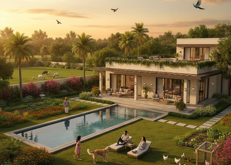NA plots and luxury farmhouses for sale near Pune