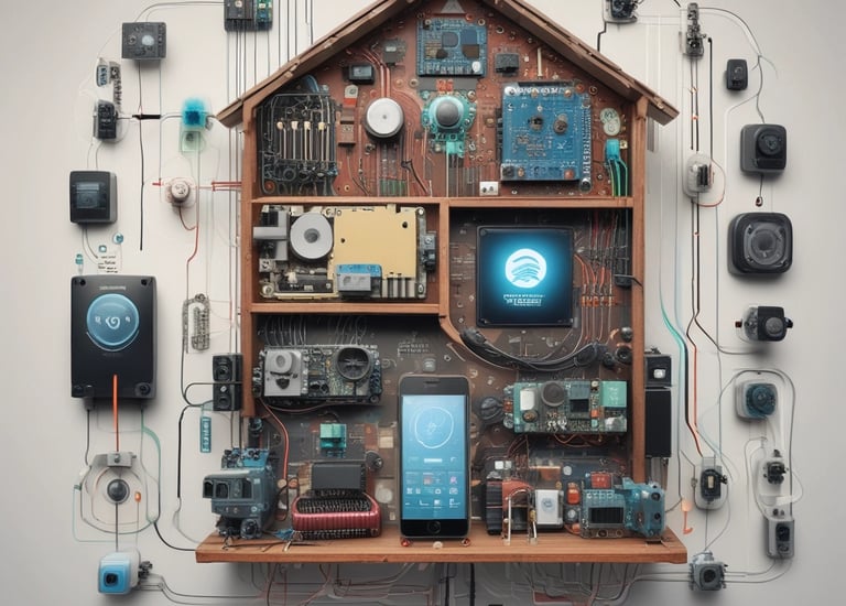 une maison intelligente avec ces capteurs
