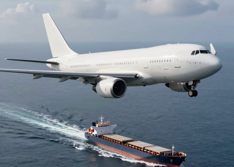 A close-up view of industrial equipment placed on a white platform in a professional exhibition setting. The floor is covered with bright blue and green carpeting, and there are modern white chairs around a glass table in the background with some people in business attire.