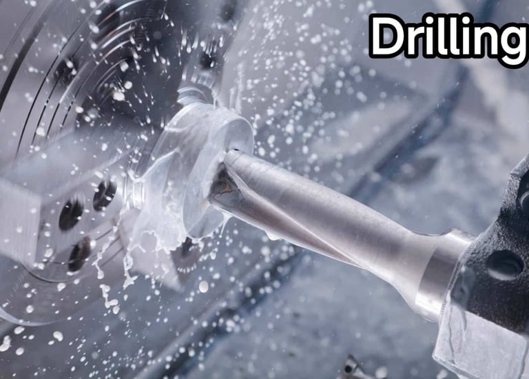 "CNC drilling machine in action for bulk plastic molding orders"