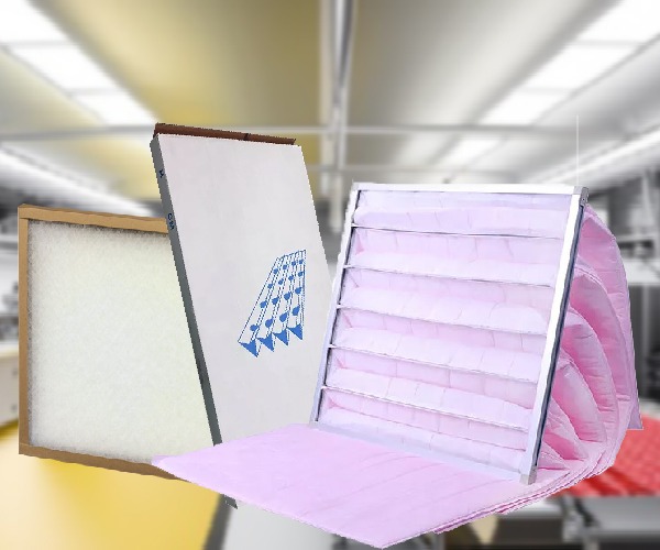medium filter secondary filter ahu pre filter paper fiberglases white