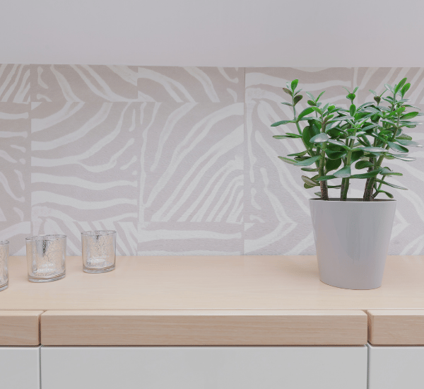 Patterned Glass Splashback