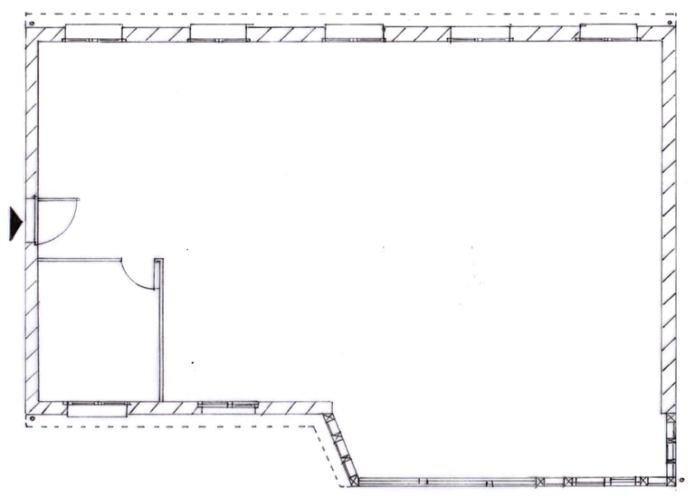 Maison B. Plan RDC existant
