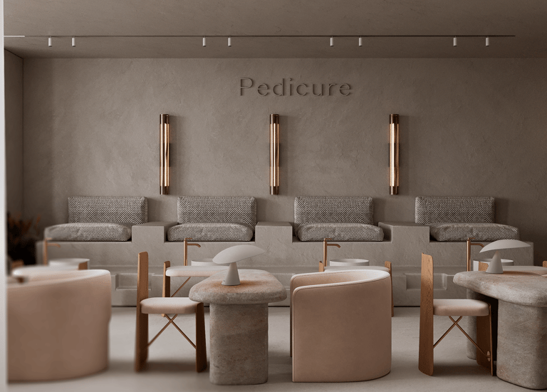 zona pedicura de beauty salon