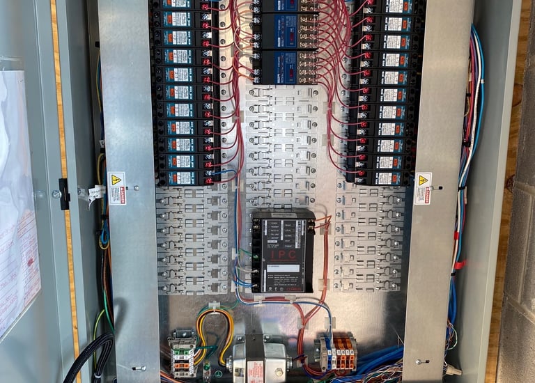 This lighting contact panel allowed a local church to have custom lighting controls.