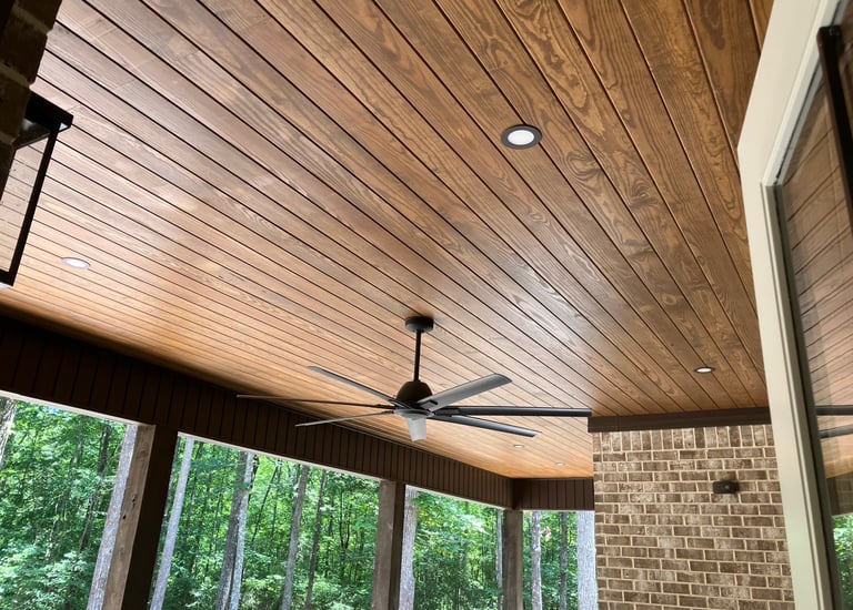 Specialty outdoor lighting project that made a huge difference in this home's entertaining area.