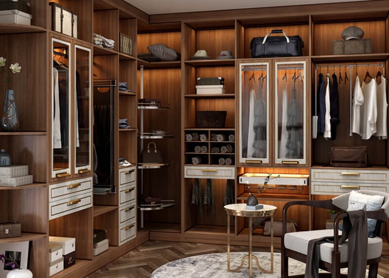 walk in wardrobe