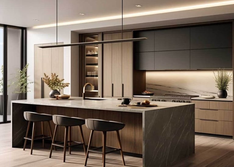 large island kitchen cabinets