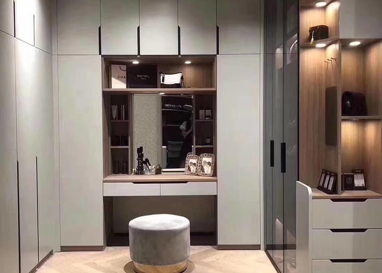 hinged wooden wardrobe
