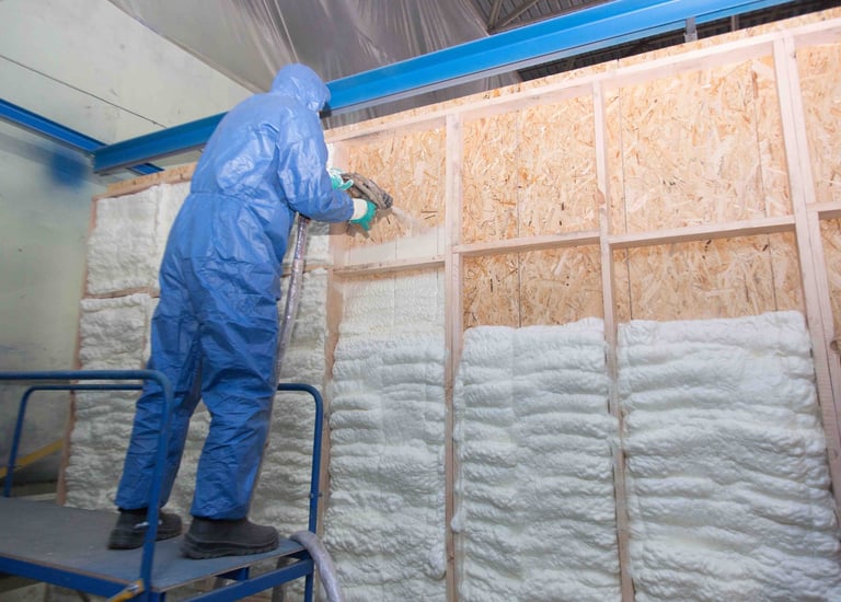 Spray foam insulation project