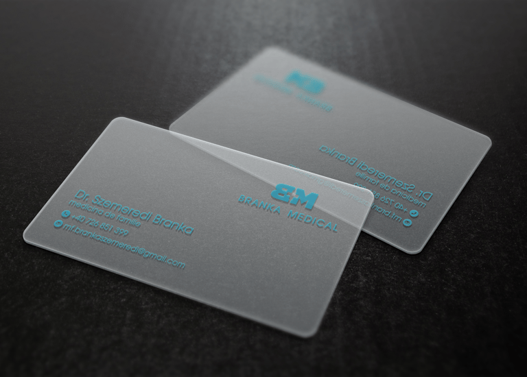 Transparent Business Cards