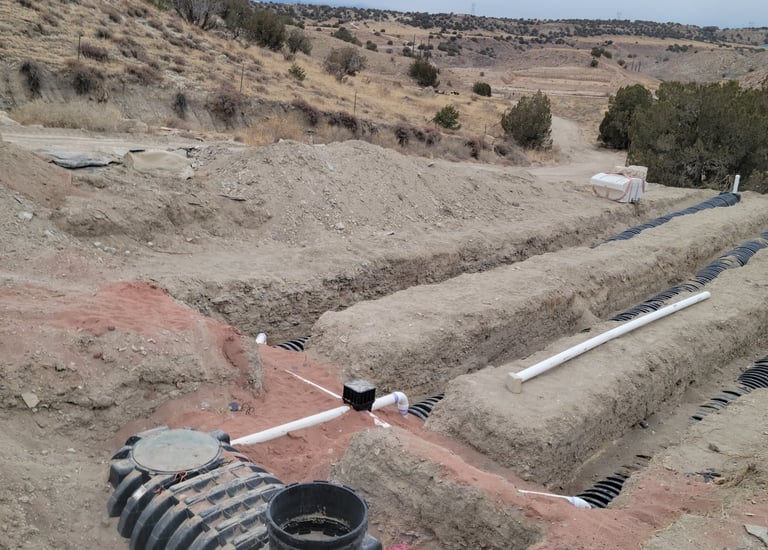 Septic System and leach field installation in Larimer County Colorado