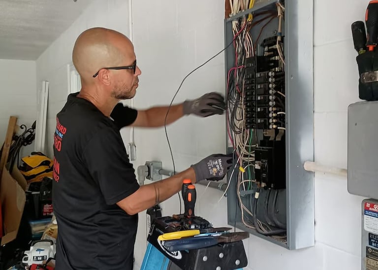 Level 2 EV charger installation – home garage