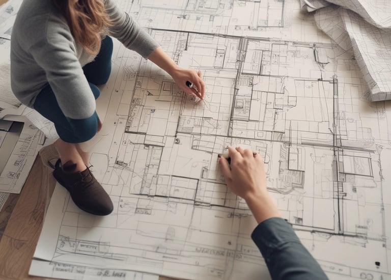 photo of white staircase