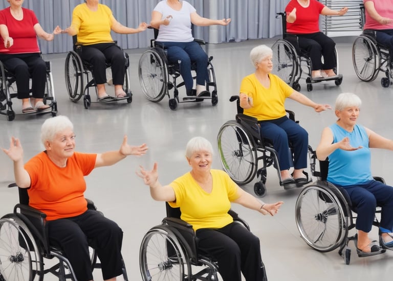 An aerial view of a basketball court located in an outdoor setting. The court's surface is painted green with maroon borders and white lines marking the playing areas. Adjacent to the court is a gray parking lot with a few handicap parking spaces marked in blue and white. Surrounding the court are patches of green grass and concrete pathways. A small playground area with colorful surfaces is visible near the bottom of the image.