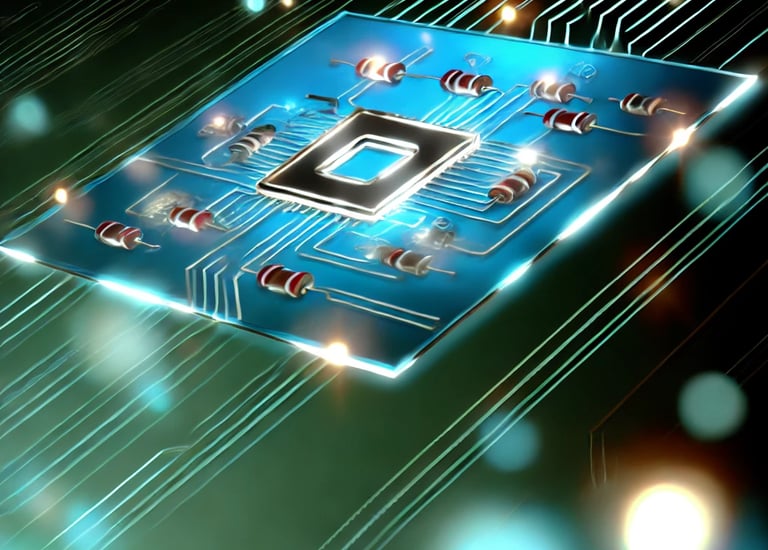 Gömülü sistem tasarımına odaklanmış bir elektronik devre kartı