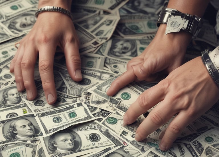 A smartphone displaying an advertisement for an online trading platform called eToro. The screen shows a green background with text promoting the platform as a leading social trading platform. A button labeled 'Get Started' is visible, along with a partial view of a mobile app screen below.