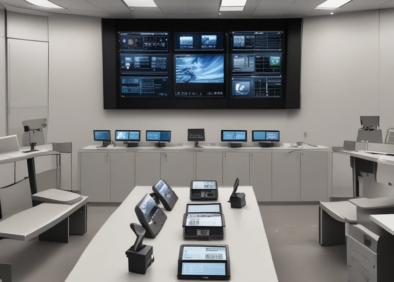 Office boy assisting employees in a clean, organized office environment.